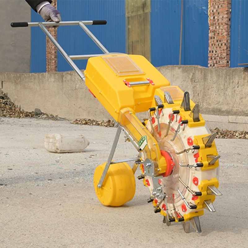 Agriculture Onion Farming - Manuelle Rollensämaschine, 2-reihiger Präzisions-Gartenpflanzer für Mais,
