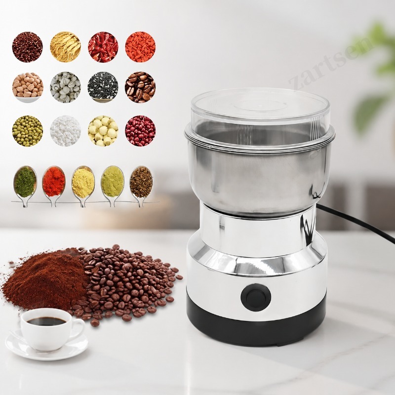 Grain Mill Grinder - Multifunktionale Küchenmaschine mit 4 Klingen: Getreidemühle,