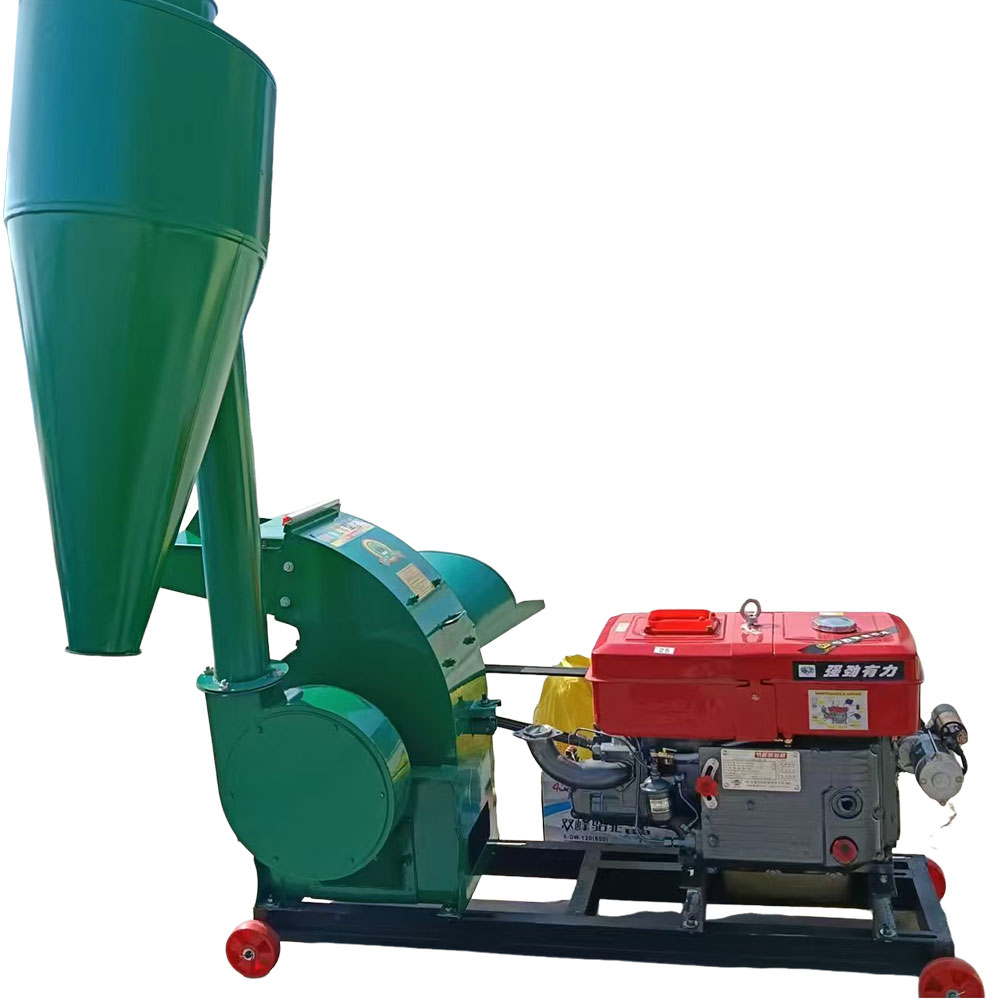 Grain Mill Grinder - Mobile Zyklon-Hammermühle Tierfutter-Schrotmühle Elektrischer Mais-Stroh-Getreide-Zerkleinerer Kleine