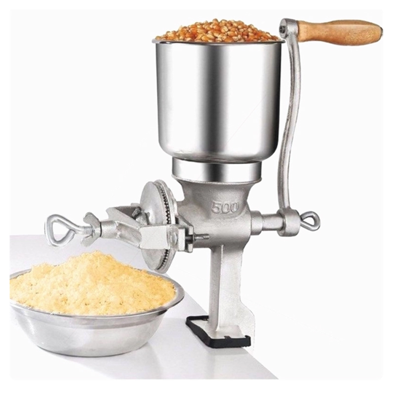 Grain Mill Grinder - Tisch-Handkurbel-Getreidemühle mit großem Kaliber, verzinnter Mahlscheibe,